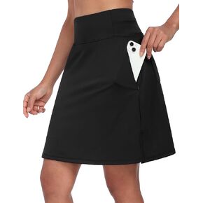 Desol Women's 20" Knee-Length Tennis Golf Skorts with Pockets