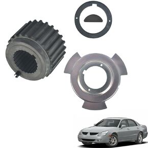Timing Belt Crankshaft Sprocket Gear Pulley Sensor Blade Plate & Spacer Kit Replacement for 1997-2004 Galant Eclipse Diamante Montero MD184894 MD184901 MD309036 MD000606