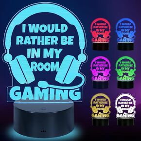 Graduation Gifts for Him Her Gamer Easter Basket Stuffers Boyfriend Year Old Boys Girls Birthday Gifts Dad Son Husband Gamer Lover Christmas Gift LED Light Up Acrylic Gaming Night Light Lamp