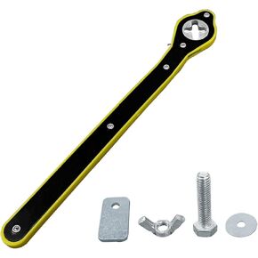 Auto Jack Ratchet Wrench, 360° Swivel Labor-Saving Jack Lug Wrench, Scissor Jack Lift Speed Long Handle Tool for Tire Wheel, Universal Forward and Reverse Knob Design for Travel Truck Motorcycle SUV