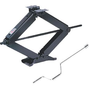 24002C Classic Scissor Jacks – Set of 2 Manual Stabilizer Jacks for RVs & Trailers – 24" Lift, 5000 lb. Capacity Each, Durable Steel, Bolt-On or Weld-On