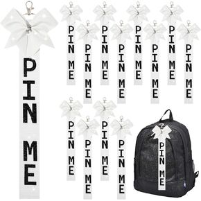 Aileam Pin Me Ribbon Cheer Bag Bow Keychain Cheerleading Pin Holder Cheer Accessories
