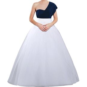 Hoopless Petticoat Crinoline A-line Women Ball Gown Dress Underskirt Half Slips