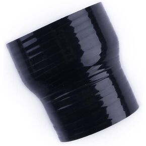 Straight Reducer Hose Coupler 1.25" To 1.5" (32mm-38mm), Length 3" (76mm) 4-Ply Silicone Universal Automotive Pipe For Turbo/Intercooler/Intake/Exhaust Systems, Leak-Proof (Matte Black)