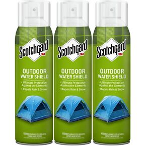 Scotchgard Outdoor Water Shield Fabric Spray, Water Repellent Spray for Spring and Summer Outdoor Gear and Patio Furniture, Fabric Spray for Outdoor Items, 31.50 Ounces (3 Cans, 10.50 Ounce Each)