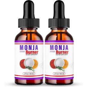 قطرات حرق الموقد المونجا - قطرات شاي مونجا الرسمية ، مكملات قطرة مونجابورنر السائل ، المكونات الطبيعية صيغة متقدمة ، مونجا الموقد القصوى فيتامين ، مونجابورنر قطرات (2 عبوة)