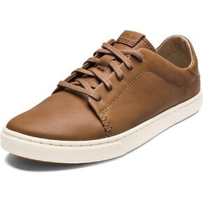 Olukai Pehuea li 'Ili Women's Leame Sneakers ، أحذية غير رسمية ومتعددة الاستخدامات مع الكعب المنخفض ، مواد ناعمة ومتميزة ، راحة ودعم طوال اليوم