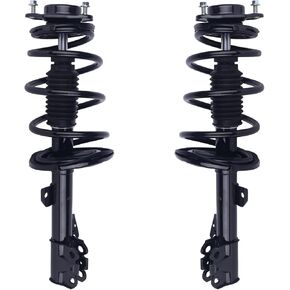Autoround Front Complete Shock Absorber 172784 172783 Compatible with Toyota Sienna 2011 2012 2013 2014 FWD 3.5L Struts with Coil Spring Assembly