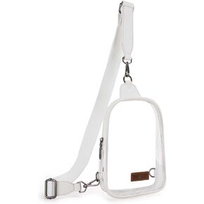 Wrangler Crossbody Clear Sling Bags for Women Stadium Approved Cross Body Purse for Sports Events Concerts
