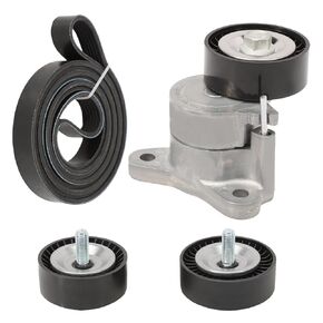 Serpentine Belt Component Kit Idler Pulley Tensioner Assembly Compatible for Journey Idler Pulley Tensioner Assembly for 2008-2014 Avenger 2.4L Replaces#4891797AA 4891797AB 1341A005