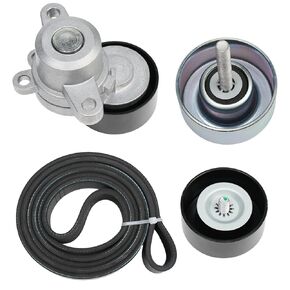 39155 محرك محرك محرك حزام الموتر ضملة البكرة طقم حزام السربنتين متوافق مع Maxima 3.5L V6 2009-2015،11955JA10D SK89676 SK107054 11925JA100 119555JA10D
