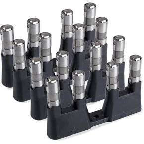 Lifter Set, Hydraulic Roller Valve Lifters & Guides Trays Compatible with GM LS7 Lifters&Trays/with Chevy GMC LS/LQ 4.8 5.3 6.0 6.2L Filter Bolts, 12499225 12595365