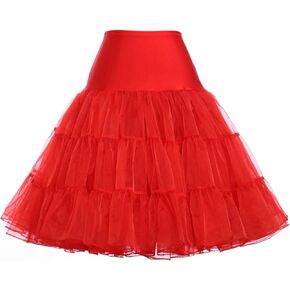 GRACE KARIN 50s Petticoat Skirt Dress Crinoline Tutu Underskirts for Women