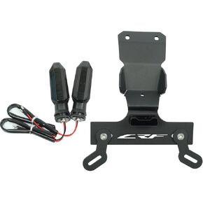 Tail Tidy Kit for CRF300L / CRF300L Rally 2021-2025, CRF250L MD47 2021-2025. Fender Eliminator Kit equipped License Plate Holder, License Plate Light, Turn Signal Lights (Smoke)
