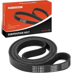 A-Premium Engine Serpentine Drive Belt Compatible with Jeep Wrangler 2012-2017, Wrangler JK & Mercedes-Benz C280, GLK350, GLE350, GLE400, ML350 & Chevrolet P30 & GMC P3500 & Mitsubishi Raider