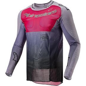 Alpinestars 3763324-1396-M: Supertech Dade Jersey Iron/Red Berry MD