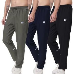 3 Pack Mens Athletic Sweatpants,Gym Joggers Pants for Men Running Jogging Pants,with Zip Pockets