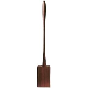 SASAHARA Shoehorn Maru 30.3 Inch with Kaku Stand, Long Handle, Wooden Shoehorn, Made in Japan, Shoehorn, Brown Color,Walnut Wood