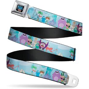 Warner Bros. Animation Belt, Seatbelt Buckle Belt, Fosters Home For Imaginary Friends Group Pose Blues, Adjustable