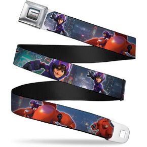 حزام حزام الأمان لأسفل - يطرح Action Hiro & Baymax/San Fransokyo - 1.0 "عريض - 20-36 بوصة