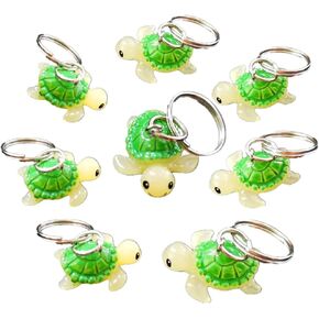 30 Packs Bulk Turtle Accessories Keychain ， Boys and Girls kids Birthday Party Favors Supplies and Classroom Students Prize