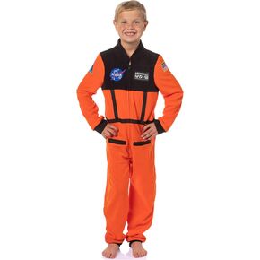 INTIMO NASA Boys' Space Shuttle Astronaut Meatball Patch One Piece Space Suit Costume Pajama Sleep Set Union Suit For Kids