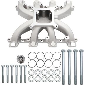 SMMS Single Plane Carb Intake Manifold Replacement for Chevy GM Camaro Corvette LS1 LS2 LS6 V8 5.7L 6.0L 2500-7000, Replace OE 300-132 Aluminum Engine Intake Manifold