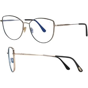 Tom Ford FT5667-B Cat Eye Shape Eyeglass Frame + Bundle With eSHADES Eyewear Cleaning Kit