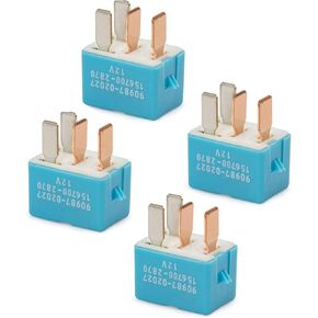 90987-02027 156700-2870 RELAY 4 PCS 12V 4 PIN Multi Relay متوافق مع Toyota Avalon Corolla Tundra Tacoma Rav4 4runner Prius متوافق مع لكزس Rx350 IS300 GX460 90080-87026 90987-02028