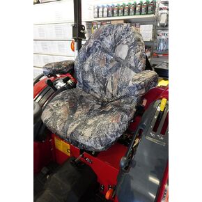Durafit Seat Covers, Compatible with Mahindra All Current Tractor Models with one Piece seat with armrests. Not for Suspension Seats. (Black)