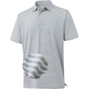M Maelreg Golf Polo قمصان للرجال الأداء الرطبة الرطبة الجافة Fit Fit Collared Mens Polo قمصان قصيرة