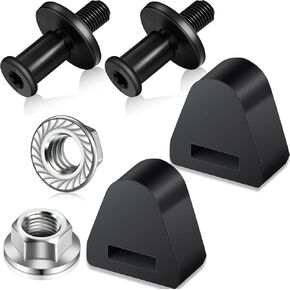 2 Pcs Tailgate Door Lock Latch Striker Bolt with 2 Pieces Nuts 2 Pieces Rubber Tailgate Latch Bumpers Auto Bumper Rubber Stop for Car Truck