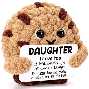 Funny Handmade Crochet Cookie Gifts - Thank You for Helping Me Grow, Unique Teacher Appreciation Present from Students - Birthday End of Year Graduation Thank You Gift for Teachers Women