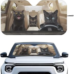 Bulopur Car Windshield Sunshade Eyes Window Window Shades قابلة للطي مضحكة واقي من الزجاج الأمامي Auto Auto 1