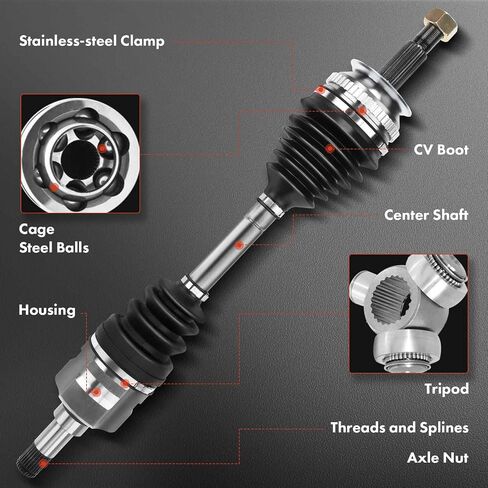 A-Premium CV Axle Shaft Assembly Compatible with Polaris RZR XP 1000, RZR XP 4 1000 2017 2018 2019, Front Left or Right Side, Replace# 1333283 in Kuwait