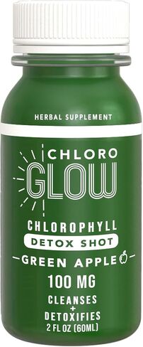 Chlorophyll Shots – Organic Plant-Based Green Apple Drink for Immune Support & Body Cleanse – Natural Supplement (12 Pack) in Saudi Arabia