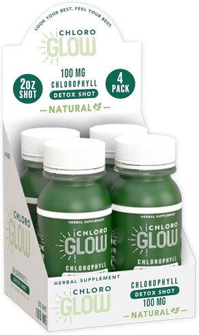Chlorophyll Shots – Organic Plant-Based Green Apple Drink for Immune Support & Body Cleanse – Natural Supplement (12 Pack) in Saudi Arabia