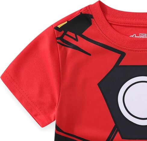 Marvel Spider-Man Miles Morales Avengers Boys 2 Piece T-Shirt and Active Mesh Shorts Set for Toddler and Big Kids in Saudi Arabia