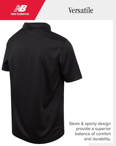 New Balance Boys' Athletic Shorts Set - 2 Piece Performance Short Sleeve Golf Polo Shirt and Active Shorts (Sizes: 8-12) in Saudi Arabia