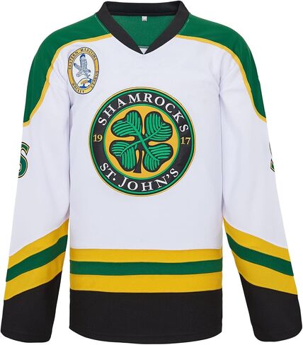 رجال روس بوس #3 Rhea Hockey Jersey St John's Shamrocks Ice Hockey Dorts مع تصحيح EMHL in Kuwait