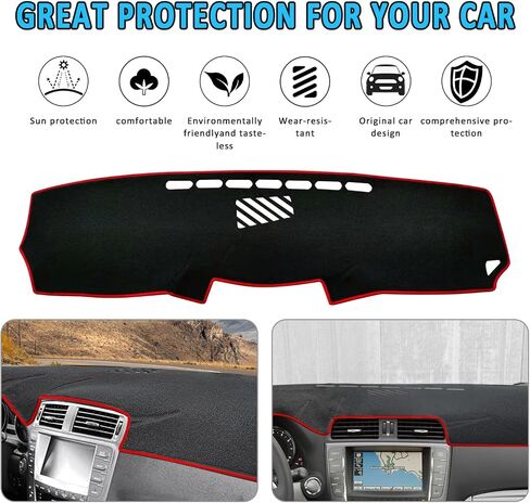 Car for Lexus IS250 IS350 Dash Cover 2013 2012 2011 2010 2009 2008 2007 2006 Dashboard Cover Mat Custom Fit Lexus IS250 IS350 2006-2013 Protector Mat, Black in Kuwait