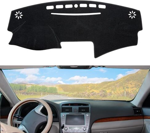 Dashboard Dash Cover Mat Carpet Compatible with 07-14 Chevy Tahoe Suburban Denali Avalanche GMC Yukon/XL,07-13 Chevy Silverado Sierra Without Dash Speaker and Only One Glove Box(Airbag box can open) in Saudi Arabia