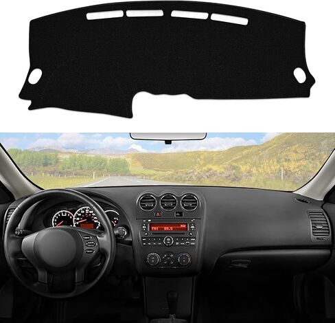 Dashboard Dash Cover Mat Carpet Compatible with 07-14 Chevy Tahoe Suburban Denali Avalanche GMC Yukon/XL,07-13 Chevy Silverado Sierra Without Dash Speaker and Only One Glove Box(Airbag box can open) in Saudi Arabia