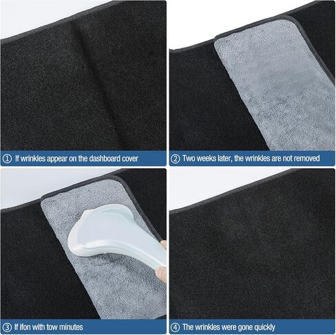 Dashboard Dash Cover Mat Carpet Compatible with 07-14 Chevy Tahoe Suburban Denali Avalanche GMC Yukon/XL,07-13 Chevy Silverado Sierra Without Dash Speaker and Only One Glove Box(Airbag box can open) in Saudi Arabia