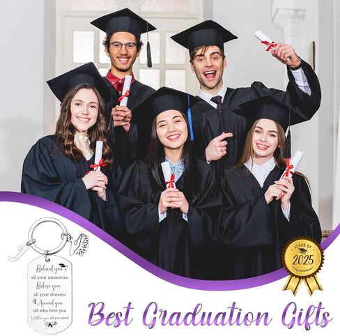 Memgift 2025 Graduation Gifts for Her Him, Class of 2025 Inspirational Keychain Gifts for College High Graduation in Saudi Arabia