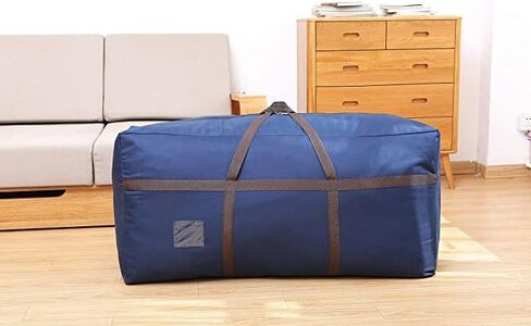 2 Pack Blue Large Duffel Bag for Traveling - Heavy-Duty 600D Polyester, Waterproof with Reinforced Handles, Holds 100 lbs - Premium Quality Duffle Bag Perfect for Travel & Storage - 42" x 16" x 20" In in Kuwait