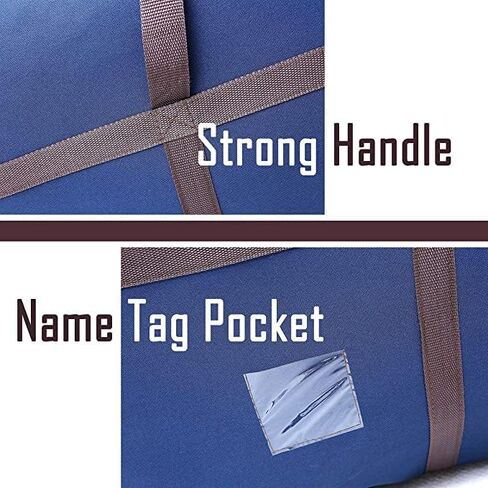 2 Pack Blue Large Duffel Bag for Traveling - Heavy-Duty 600D Polyester, Waterproof with Reinforced Handles, Holds 100 lbs - Premium Quality Duffle Bag Perfect for Travel & Storage - 42" x 16" x 20" In in Kuwait