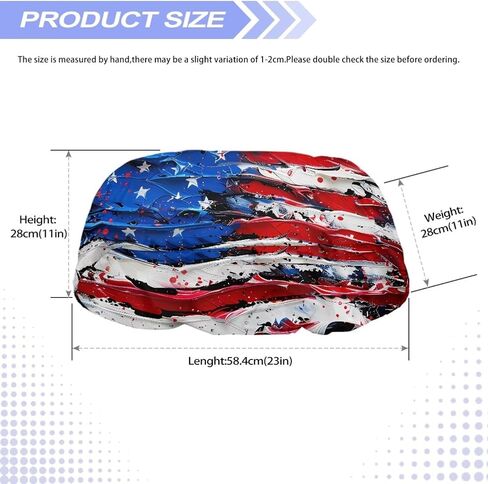 Winch Cover Dustproof & Waterproof Blue Winch Protection Cover Weather Resistant Automotive Winch Accessories (American Flag Oil Painting) in Saudi Arabia