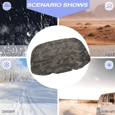 Camouflage Winch Cover Waterproof Winch Protection Cover Dust-Proof Universal Winch Protective Cover Long-lasting for Indoor Outdoor 8500-17500 lbs in Saudi Arabia