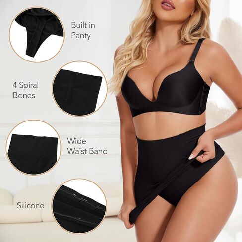 MISS MOLY Shapewear Half Slips for Women High Waist Body Shaper Seamless Tummy Control Skirt Smoother Under Dresses in Kuwait